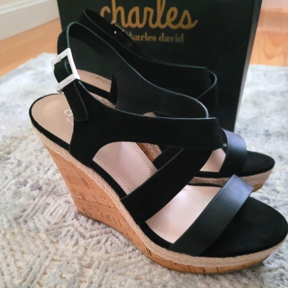 Charles David wedge sandals